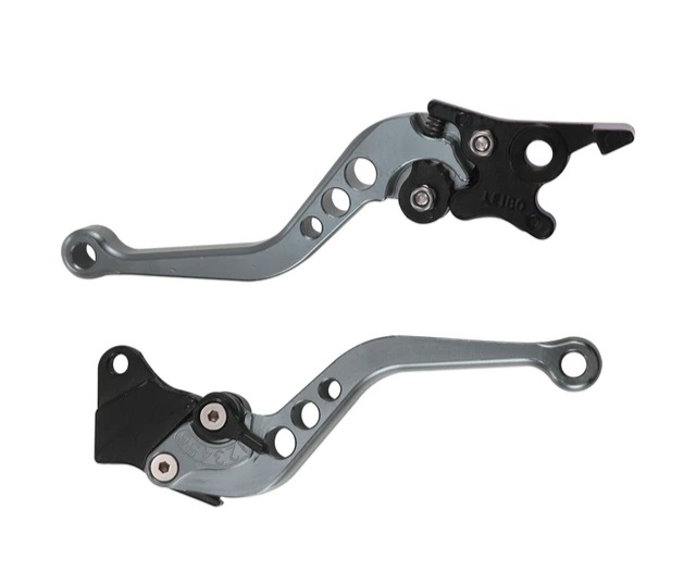 Yamaha R15 Version 3 Long 6 Steps adjustable brake & Clutch levers - Silver